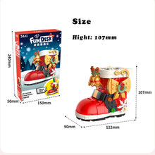 Load image into Gallery viewer, Christmas Pen holder Shoes DIY Building Block Dest Decoration Christmas Gift