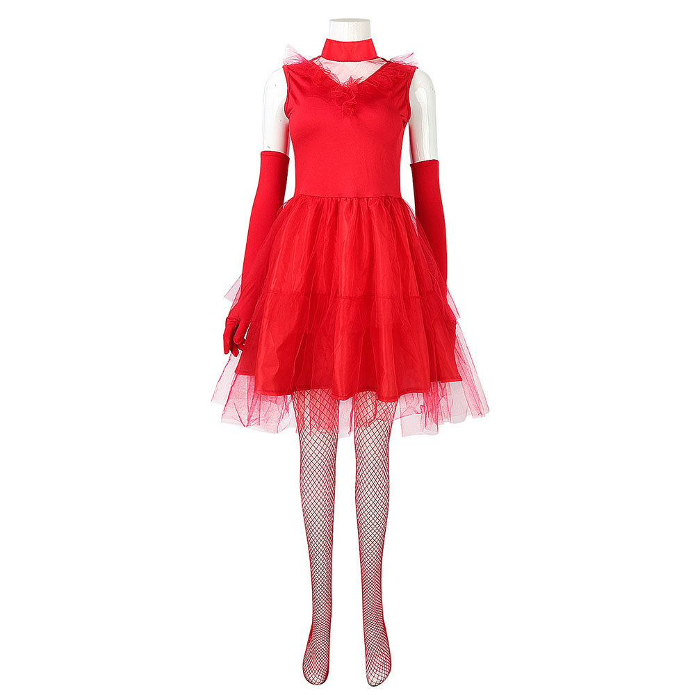 Beetlejuice Lydia Deetz Red Wedding Mini Dress Party Carnival Hallowee –  Jolly Costume