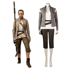 Load image into Gallery viewer, Star Wars 8 The Last Jedi Rey Cosplay Full Set Halloween Costume