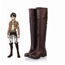 Load image into Gallery viewer, Attack on Titan Shoes Eren Levi Mikasa Cosplay Shoes for Unisex and Kids