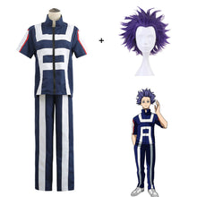 Load image into Gallery viewer, My Hero Academia Costume Shinso Hitoshi Training/Gym Cosplay outfits With Wigs Unisex