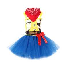 Load image into Gallery viewer, Kids Girl Toy Story Costume Jessie Dress with Hat Set Birthday Party Cosplay Outfit Suit for Halloween