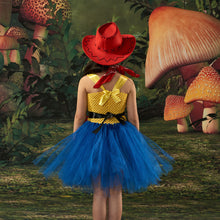 Load image into Gallery viewer, Kids Girl Toy Story Costume Jessie Dress with Hat Set Birthday Party Cosplay Outfit Suit for Halloween