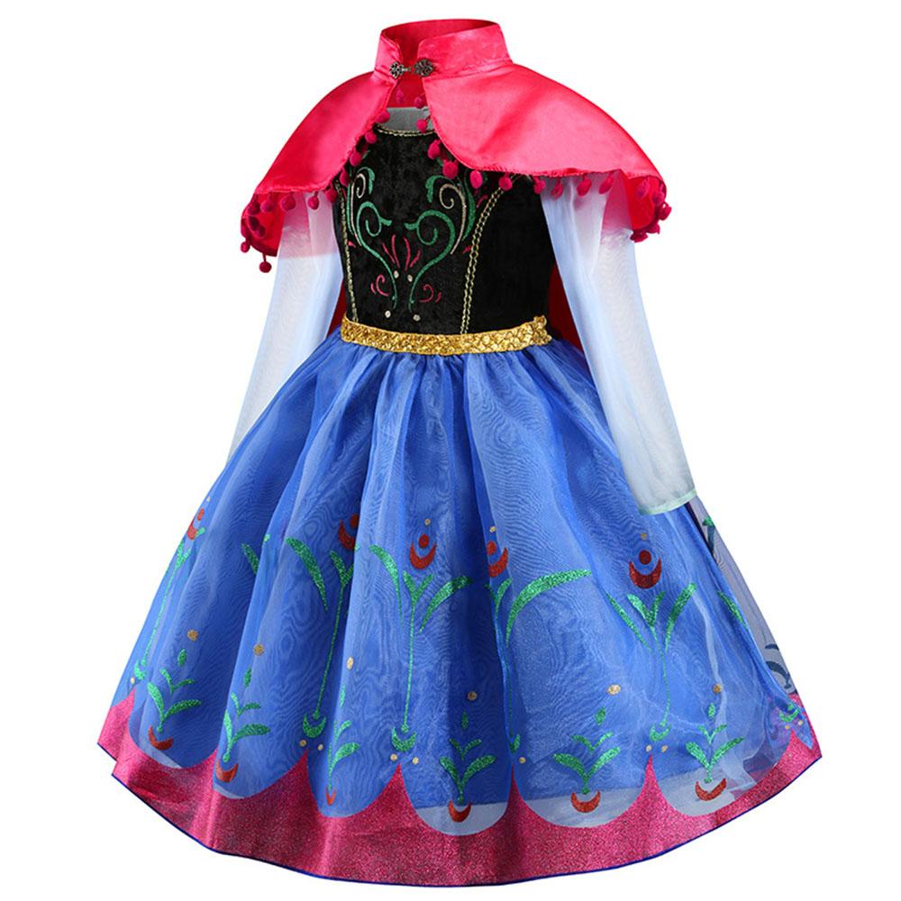 open lace back dress Kids Frozen Costume Princess Anna Cosplay Birthday or Party Dress With –  Jolly Costume
