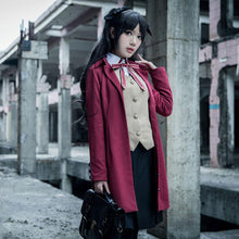 Load image into Gallery viewer, Women and Kids Fate Stay Night Costume Rin Tohsaka Cosplay School Uniform Full Sets