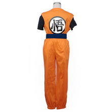 Load image into Gallery viewer, Dragon Ball Costume Son Goku Trainning Orange Suit Chinese Go Letter Cosplay Suit for Men and Kids