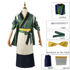 Lycoris Recoil Costumes Chisato Inoue Kurumi Nakahara Worker Cospaly Kimono Full Suits