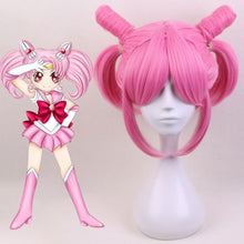 Load image into Gallery viewer, Sailor Moon Costume Sailor chibi moon Chibi usa Wig Heat Resistant Sythentic Hair