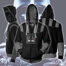 Load image into Gallery viewer, Mens Star Wars Jacket Darth Vader Printed Zippered Hoodie Sweatshirt