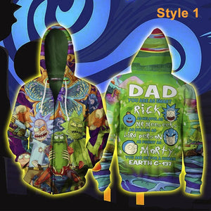 Mens Rick and Morty Hoodies 3D Printed Sweatshirts