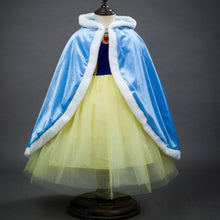 Load image into Gallery viewer, Kids Frozen Snow White Beauty and the Beast Costume Princess Elsa Anna Belle Cosplay Capes Robe