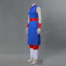 Load image into Gallery viewer, Women and Kids Dragon Ball Costume Chichi Cosplay Before Marry Blue Suit Set