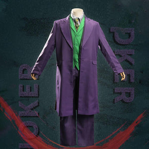 DC Batman The Dark Knight The Joker Full Suit Purple Suits Cosplay Costume