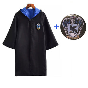 Harry Potter Cosplay Costume Robe With Badge For Kids And Adults