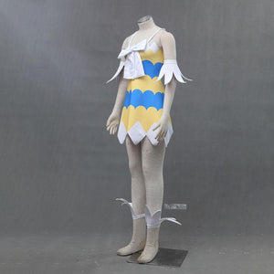 Women and Kids Fairy Tail Costume Wendy Marvell Cosplay Yellow Sets