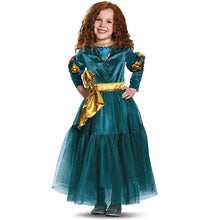 Load image into Gallery viewer, Brave Costume The Princess Merida Cosplay Dress Birthday Party Dress For Kids