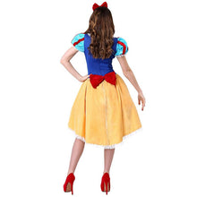 Load image into Gallery viewer, Womens Snow White High-Low Hem Dress Cosplay Halloween Costume