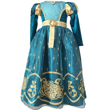 Load image into Gallery viewer, Brave Costume The Princess Merida Cosplay Dress With Belt Birthday Party Dress For Grils