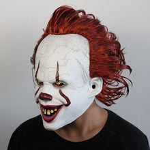 Load image into Gallery viewer, Joker Pennywise Mask Stephen King It Chapter Cosplay Latex Masks