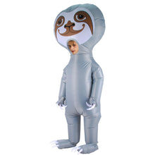 Load image into Gallery viewer, Inflatable Sloth Flash Cosplay Costume Blow Up Suit Helloween Christmas Party For Adults and Kids