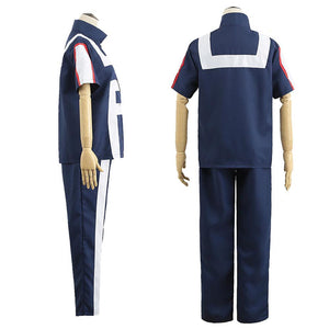 My Hero Academia Shinso Hitoshi Training/Gym Suit Costumes With Wigs Unisex