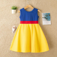 Load image into Gallery viewer, Princess Snow White Costume Cotton Dress for Toddler Girls Party
