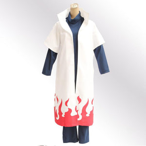 3 PCS Anime Naruto Costume 4th Hokage Cloak Cosplay With Accessories
