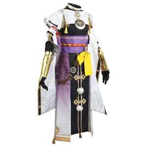 Genshin Impact Costume Kujou Sara Cosplay Full Set Halloween Costume For Women