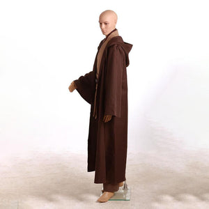 Star Wars Costume Kenobi Jedi TUNIC Cosplay Costume Brown Shirt 