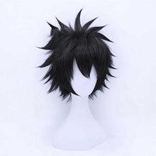 Load image into Gallery viewer, My Hero Academy dabi Short Straight Black Synthetic Cosplay Wigs