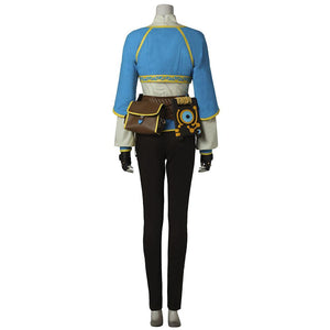 Womens The Legend of Zelda Breath of the Wild Princess Zelda High Quality Cosplay Costume