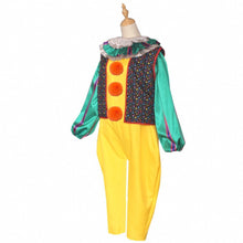 Load image into Gallery viewer, Chapter One Costume Pennywise Cosplay Yellow Suit Scary Joker Suit for Women and Kids