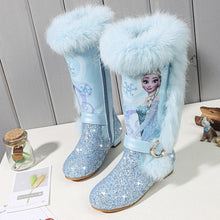 Load image into Gallery viewer, Kids Disney Frozen Costume Princess Elsa Anna Cosplay Low Heel Boots