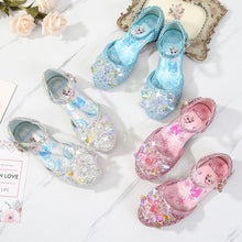 Load image into Gallery viewer, Kids Disney Frozen Costume Princess Elsa Anna Cosplay Crystal Flat Shoes
