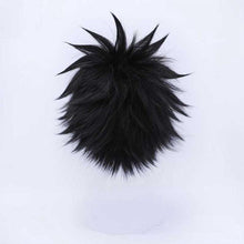 Load image into Gallery viewer, My Hero Academy dabi Short Straight Black Synthetic Cosplay Wigs