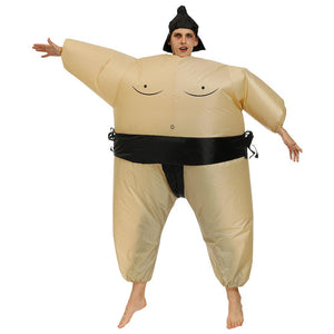Inflatable Sumo Cosplay Costume Blow Up Suit Halloween Christmas Party For Adults and Kids