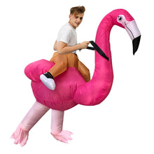 Load image into Gallery viewer, Inflatable Flamingo Rider Cosplay Costume  Halloween Christmas Party For Adults