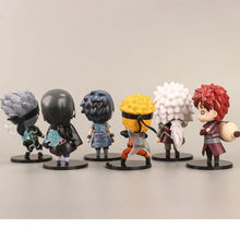 Load image into Gallery viewer, 6PCS 8cm Naruto Figure Cute Chibi Naruto Gaara Itach Sasuke Jiraiya Figure Toys
