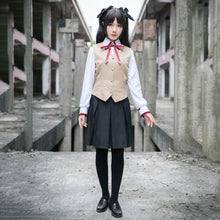 Load image into Gallery viewer, Women and Kids Fate Stay Night Costume Rin Tohsaka Cosplay School Uniform Full Sets