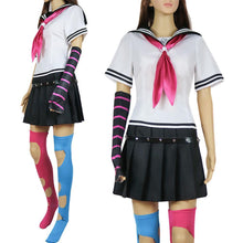 Load image into Gallery viewer, 7 PCS Danganronpa Costume Mioda Ibuki Cosplay Dress Set Sailor Suit With Wig