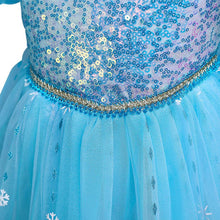 Load image into Gallery viewer, Girls Costume Princess Elsa Cosplay Dress with Robe Birthday Party Dress With Accessories