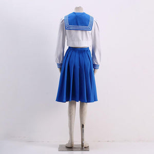 Women and Kids Sailor Moon Costume Sailor Mercury Mizuno Ami Cosplay Autumn School Uniform Sets