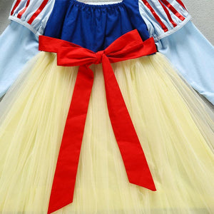 High Quality Princess Costume Snow White Dress With Accessories For Girls Party