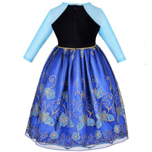 Load image into Gallery viewer, Kids Frozen Costume Princess Anna Cosplay Dress With Accessories and Cape For Girs Birthday and Party
