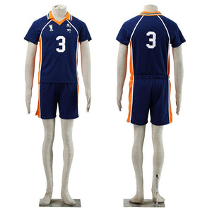 Unisex Anime Haikyuu Costume Karasuno High School Volleyball Club Hinata Shyouyou Sportswear