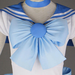 Sailor Moon Costume Sailor Mercury Mizuno Ami Cosplay Full Fight Sets For Women and Kids