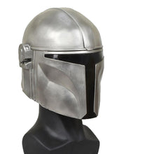 Load image into Gallery viewer, Star Wars Hasbro Galaxy&#39;s Outer Edge Trading Post The Mandalorian Battle-Worn Mask Gray