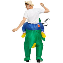 Load image into Gallery viewer, Inflatable Dinosaur Costume T-Rex Dino Rider Outfit Halloween Cosplay Blow Up Costume For Adults