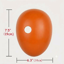 Load image into Gallery viewer, Orange Swirl Full Face Mask Single Eye Hole Mysterious Spiral Vortex Costume Props