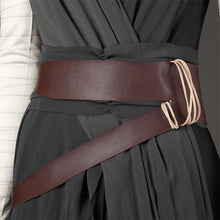 Load image into Gallery viewer, Star Wars The Rise of Skywalker Rey Full Set Cosplay Halloween Costume Black Dress
